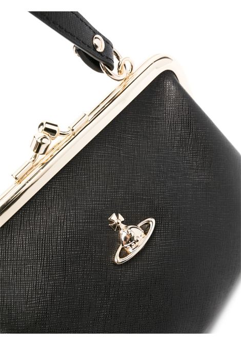 Borsa a mano con logo Orb in nero Vivienne Westwood - donna VIVIENNE WESTWOOD | 4B010007WL001NN402